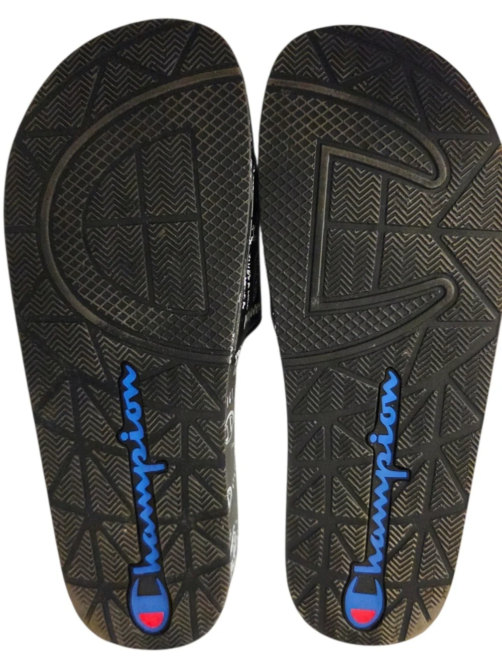 Champion IPO Repeat Doodle CM100315M Men's Size 10 Slip-On Slide Sandals